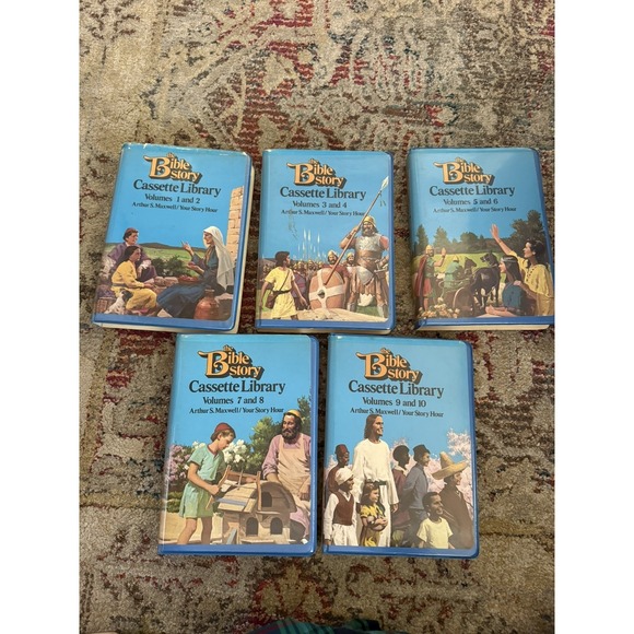 Other - The Bible Story Cassette Library Vol 1–10 Arthur S Maxwell Complete Set Pre Own